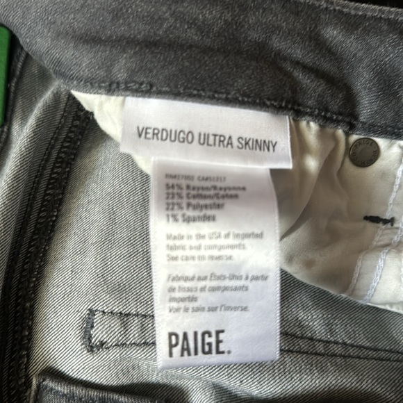 NWOT Paige Verdugo Ultra Skinny Jeans - Picture 3 of 3